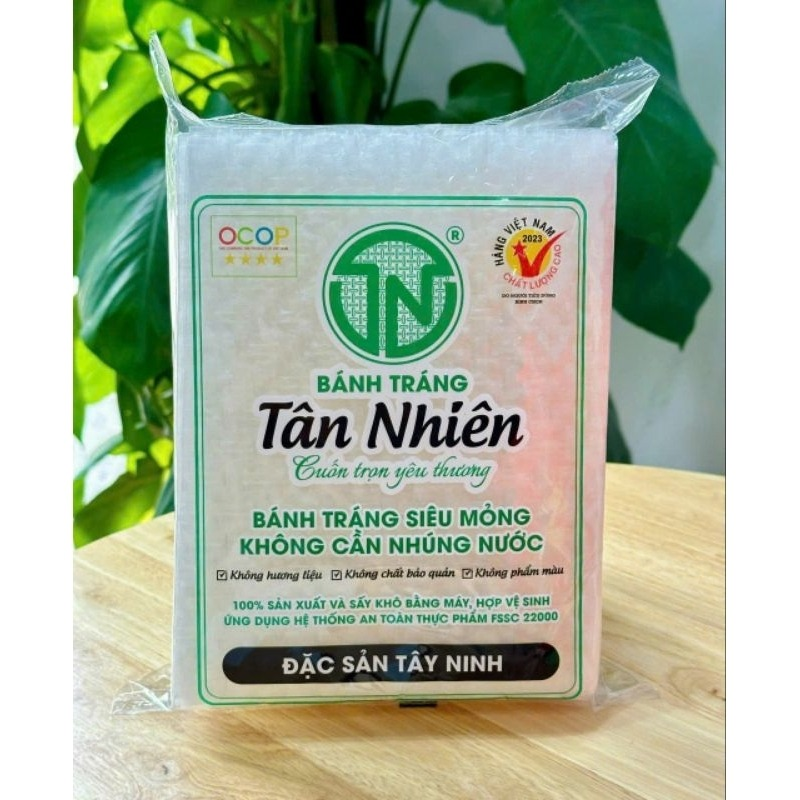 TAN NHIEN Tay Ninh Specialty No-Soak Ultra-Thin Rice Paper (Bánh Tráng Siêu Mỏng Không Cần Nhúng Nước Tân Nhiên)