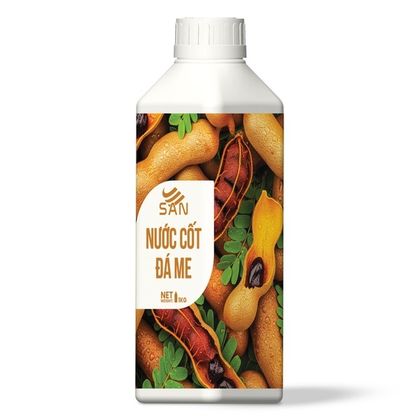SAN Concentrated Tamarind Drink Base 1KG (Nước cốt đá me SAN 1KG)