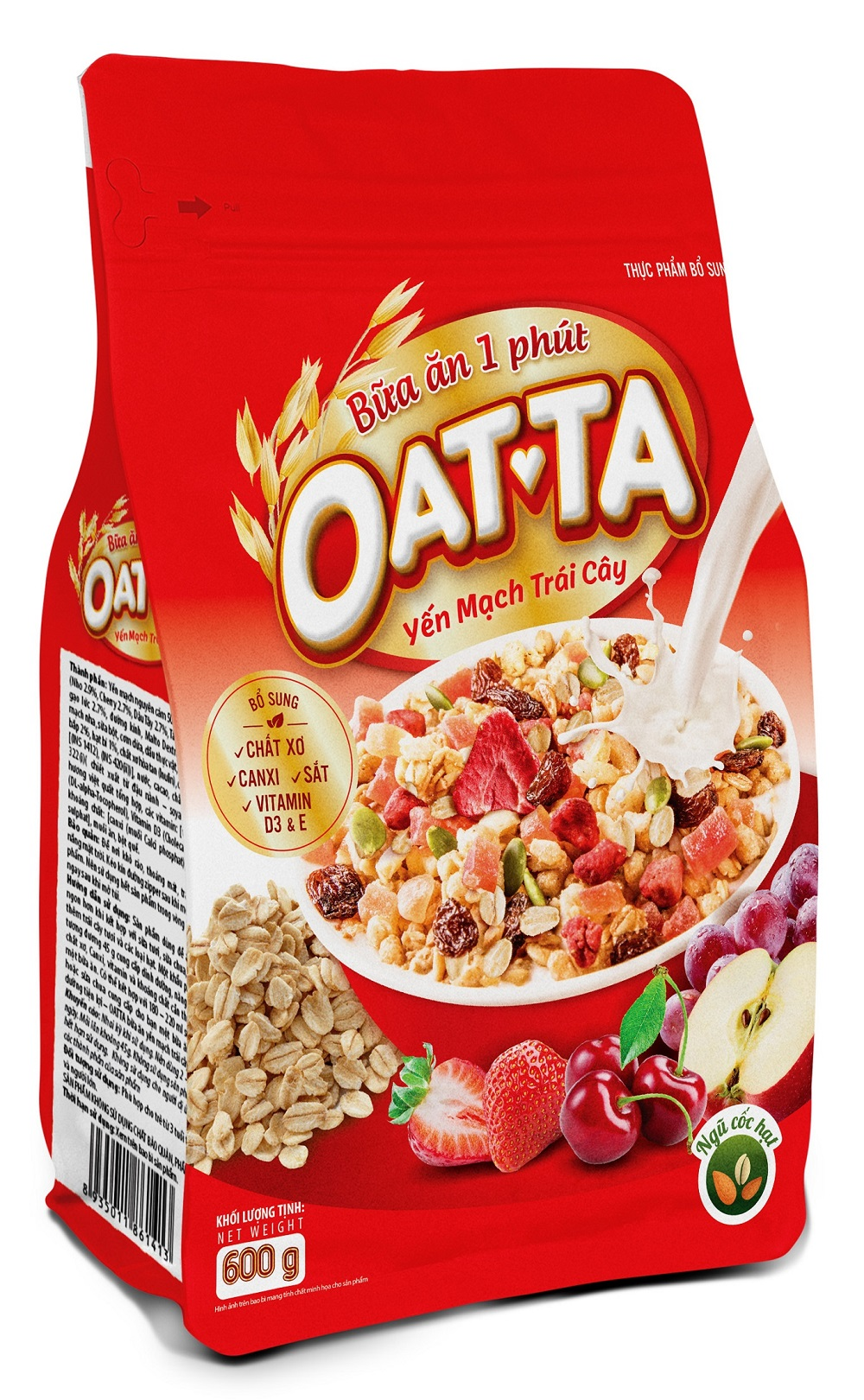 Oatta Fruit Oatmeal – Dried Fruit Flavor