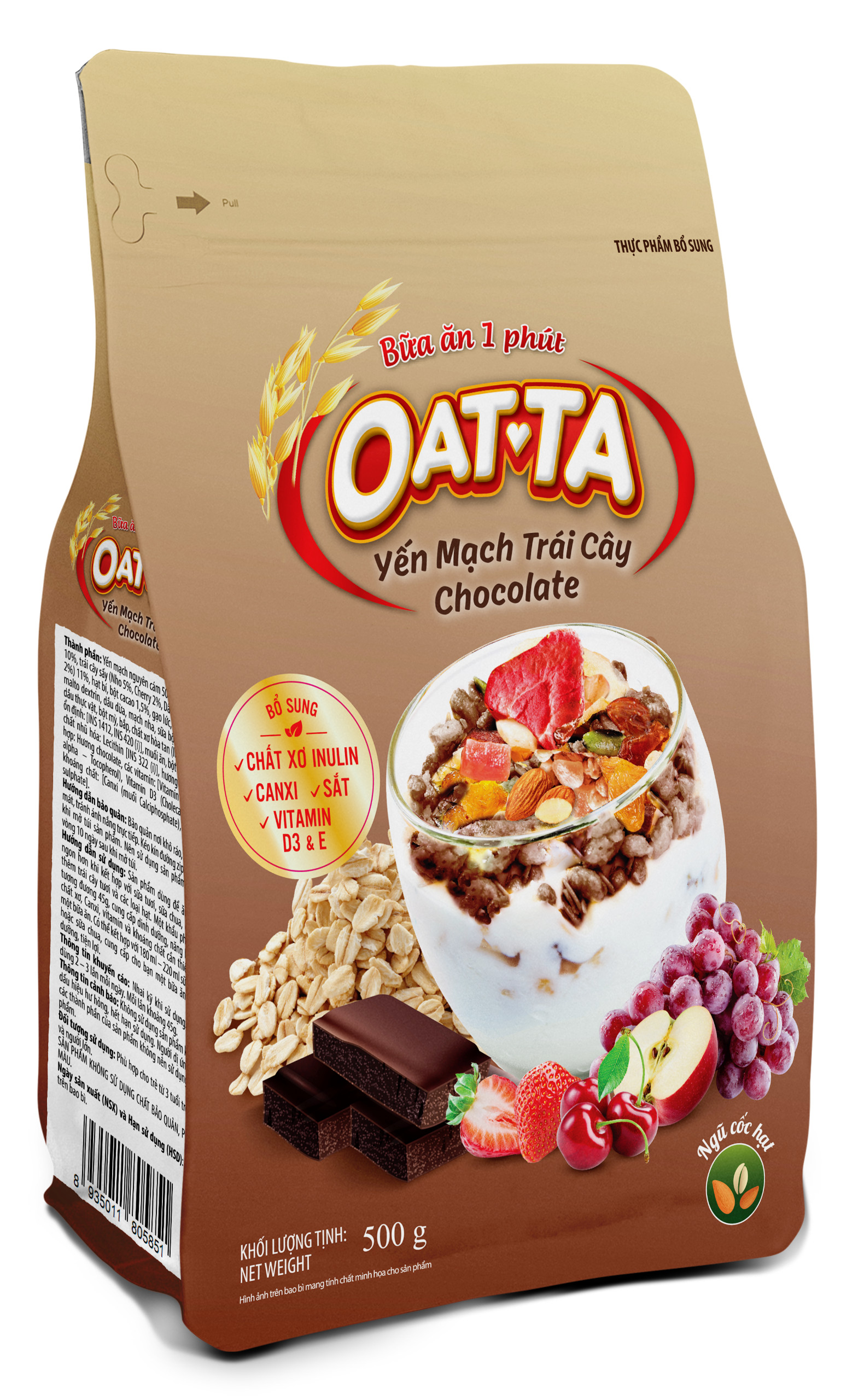 Oatta Fruit Oatmeal – Chocolate Flavor