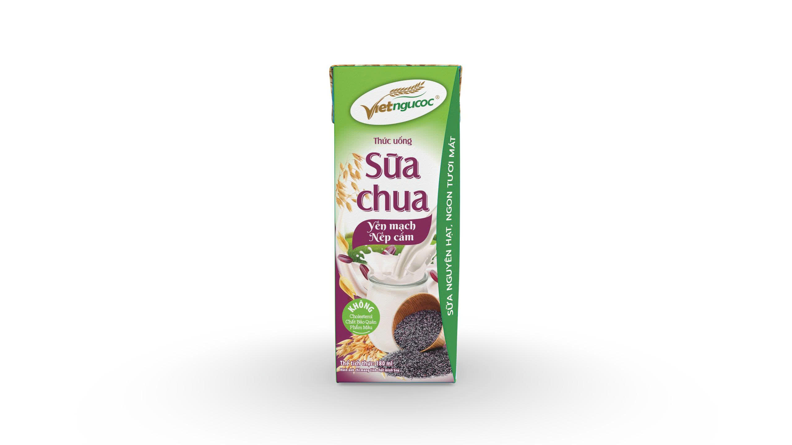 Viet Ngu Coc Drinking Yogurt – Oats & Black Rice 180ml