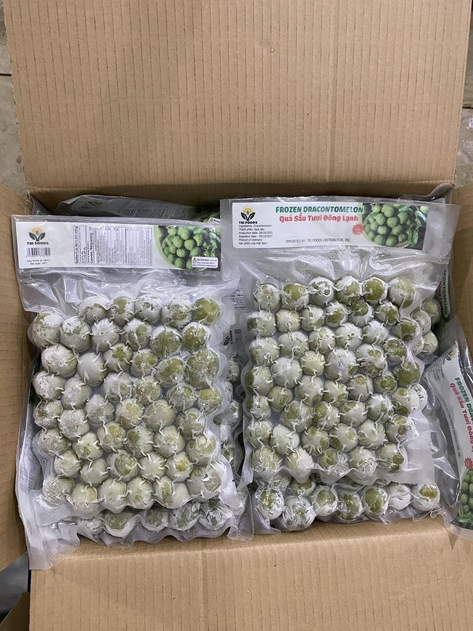 Dracontomelon whole (Trái sấu cấp đông) (Ingredients: Dracontomelon)