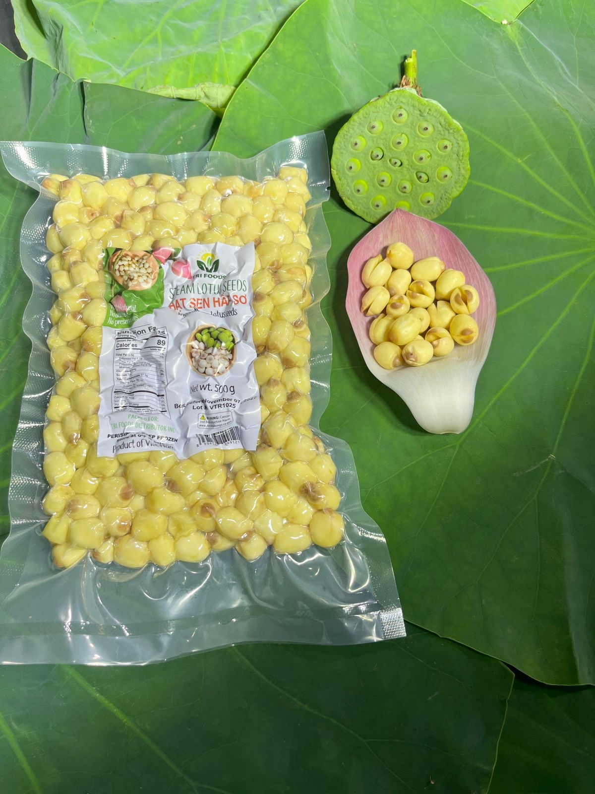 Frozen Steam Lotus Seeds (Hạt sen hấp sơ)
